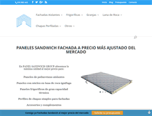 Tablet Screenshot of panelesfachadas.com